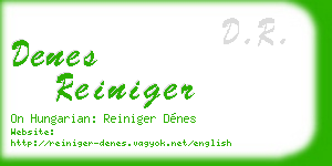 denes reiniger business card